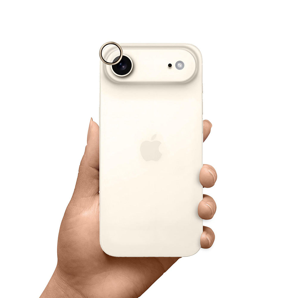 Folie de protectie Camera Spate 3MK Hardy Protection Pro pentru Apple iPhone 17 Air, Sticla Securizata, Aurie