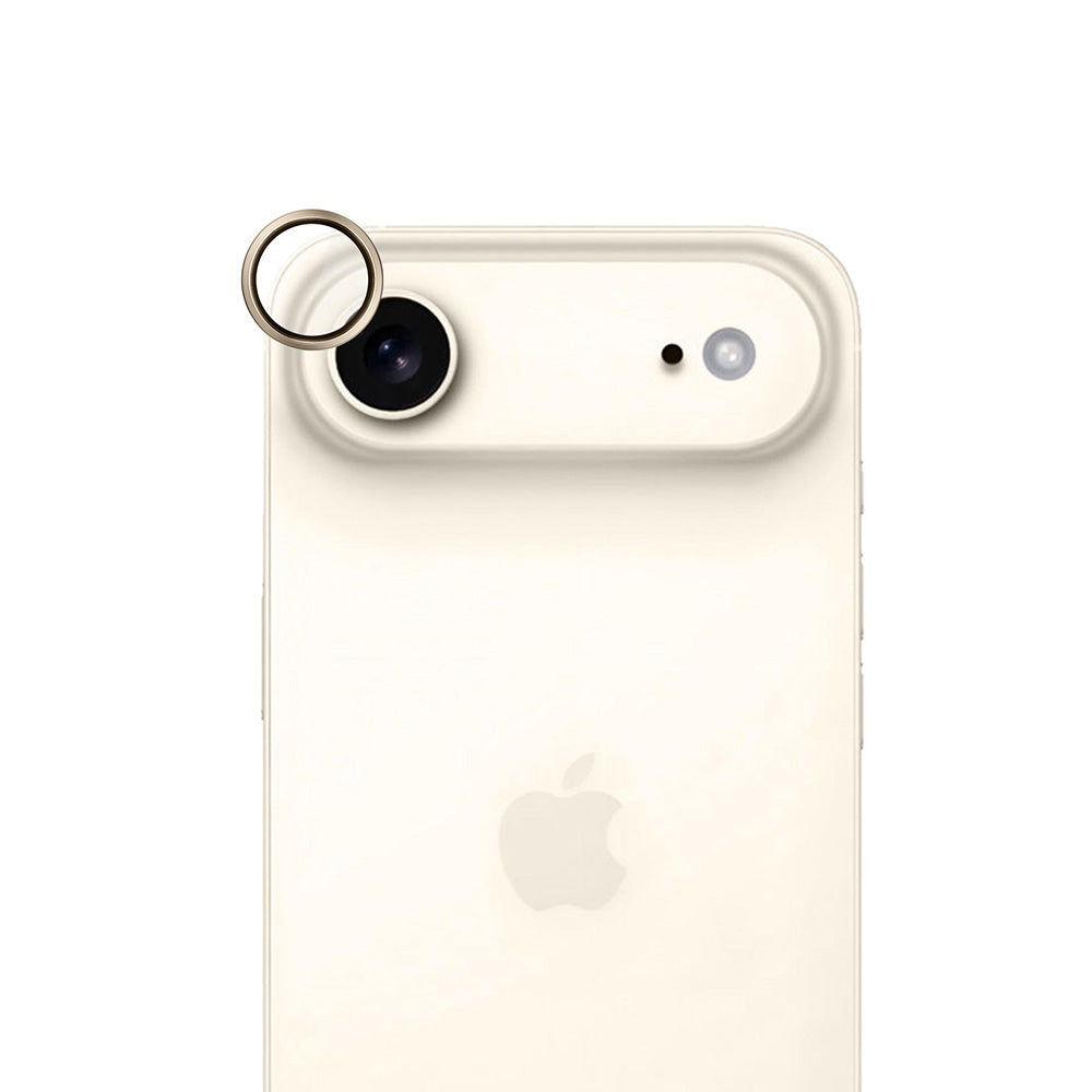 Folie de protectie Camera Spate 3MK Hardy Protection Pro pentru Apple iPhone 17 Air, Sticla Securizata, Aurie