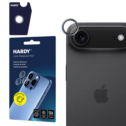 Folie de protectie Camera Spate 3MK Hardy Protection Pro pentru Apple iPhone 17 Air, Sticla Securizata, Gri
