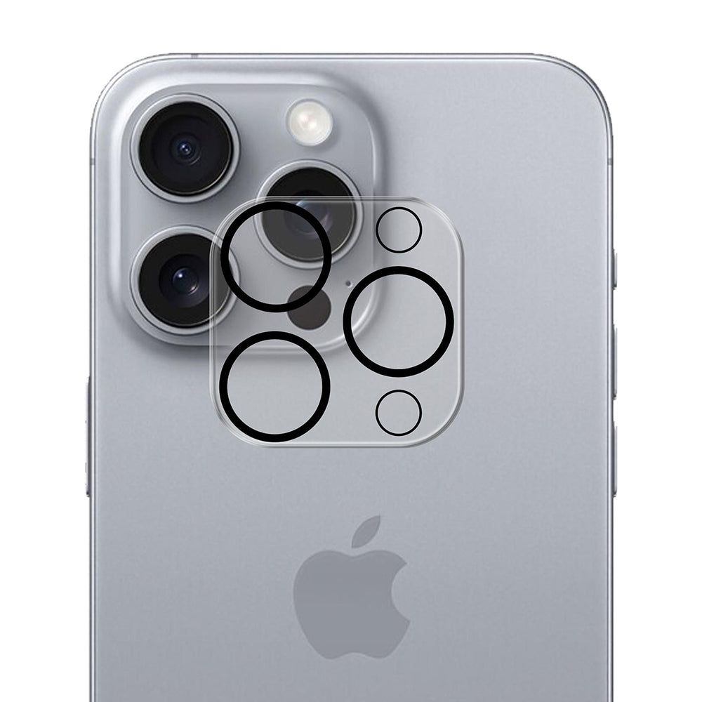 Folie de protectie Camera Spate 3MK Pro Full Cover pentru Apple iPhone 16 Pro Max / 16 Pro, Sticla Securizata, Neagra