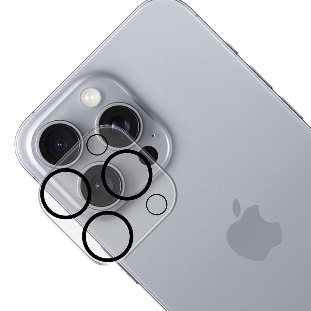 Folie de protectie Camera Spate 3MK Pro Full Cover pentru Apple iPhone 16 Pro Max / 16 Pro, Sticla Securizata, Neagra
