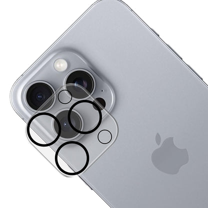 Folie de protectie Camera Spate 3MK Pro Full Cover pentru Apple iPhone 16 Pro Max / 16 Pro, Sticla Securizata, Neagra