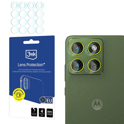 Folie de protectie Camera Spate 3MK Protection pentru Motorola Edge 70, Sticla Securizata, Set 4 bucati, Transparenta