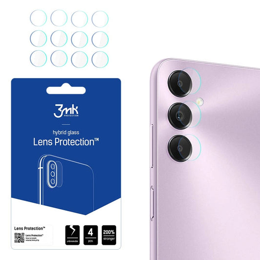 Folie de protectie Camera Spate 3MK Protection pentru Samsung Galaxy A05s A057, Sticla Flexibila, Set 4 bucati, Transparenta