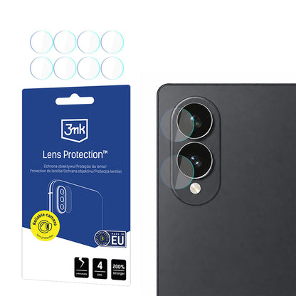 Folie de protectie Camera Spate 3MK Protection pentru Samsung Galaxy Z Fold8 F976, Sticla Securizata, Set 4 bucati, Transparenta