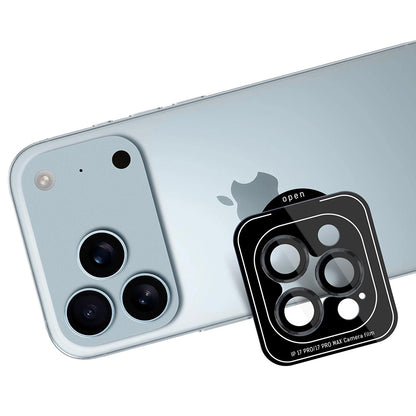 Folie de protectie Camera Spate 3MK Protection Pro pentru Apple iPhone 17 Pro Max / 17 Pro, Sticla Securizata, Neagra