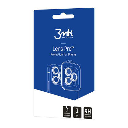 Folie de protectie Camera Spate 3MK Protection Pro pentru Apple iPhone 17 Pro Max / 17 Pro, Sticla Securizata, Portocalie