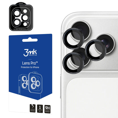 Folie de protectie Camera Spate 3MK Protection Pro pentru Apple iPhone 18 Pro / 18 Pro Max, Sticla Securizata, Neagra