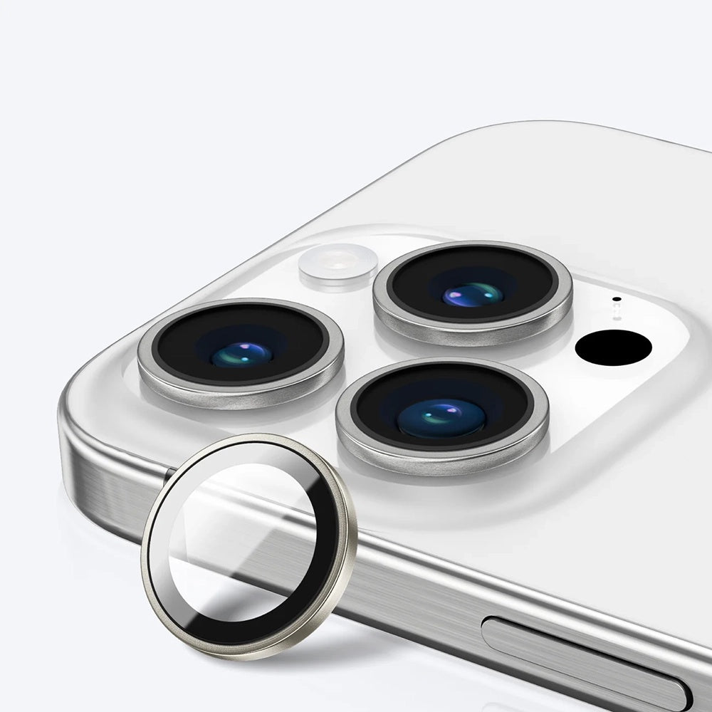 Folie de protectie Camera Spate Anank AR pentru Apple iPhone 16 Pro Max / 16 Pro, Sticla Securizata, Aurie