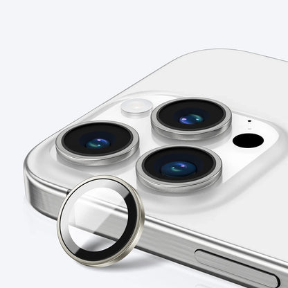 Folie de protectie Camera Spate Anank AR pentru Apple iPhone 16 Pro Max / 16 Pro, Sticla Securizata, Gri Metalic