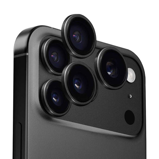 Folie de protectie Camera Spate Anank AR pentru Apple iPhone 17 Pro Max / 17 Pro, Sticla Securizata, Neagra