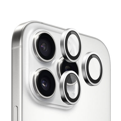 Folie de protectie Camera Spate Blueo 99 Anti-Refective HD pentru Apple iPhone 16 Pro Max / 16 Pro, Sticla Securizata, Argintie