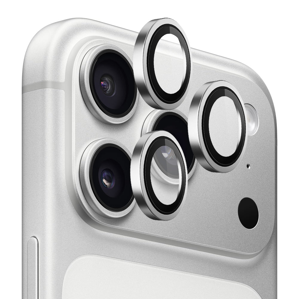 Folie de protectie Camera Spate Blueo 99 Anti-Refective HD pentru Apple iPhone 18 Pro / 18 Pro Max, Sticla Securizata, Argintie