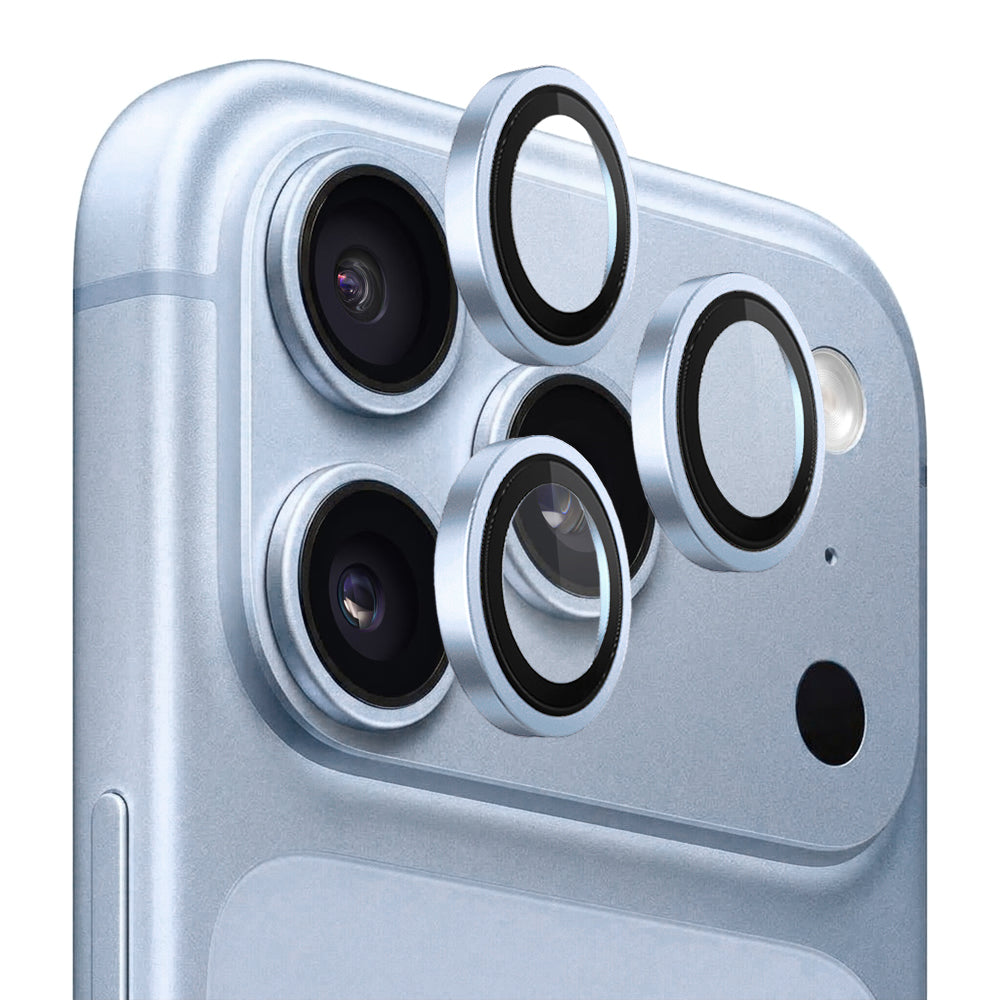 Folie de protectie Camera Spate Blueo 99 Anti-Refective HD pentru Apple iPhone 18 Pro / 18 Pro Max, Sticla Securizata, Bleu