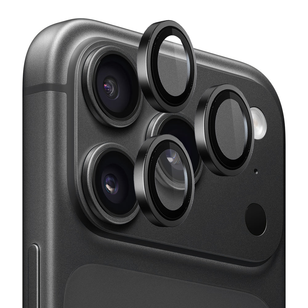 Folie de protectie Camera Spate Blueo 99 Anti-Refective HD pentru Apple iPhone 18 Pro / 18 Pro Max, Sticla Securizata, Neagra