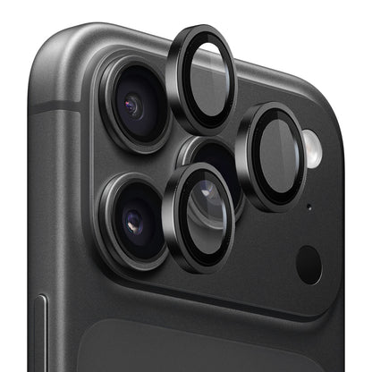Folie de protectie Camera Spate Blueo 99 Anti-Refective HD pentru Apple iPhone 18 Pro / 18 Pro Max, Sticla Securizata, Neagra