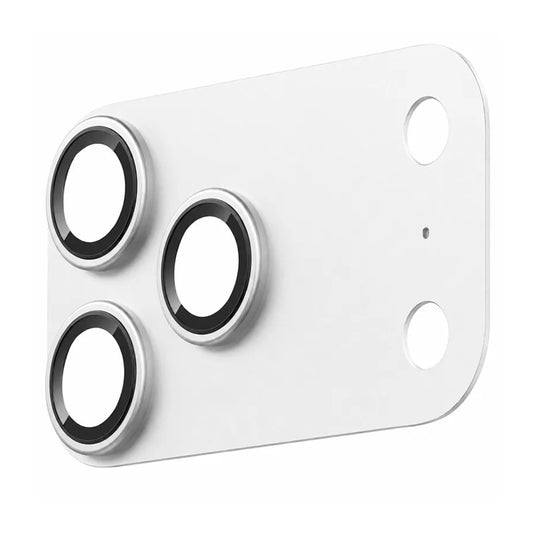 Folie de protectie Camera Spate Blueo Integrated Metal pentru Apple iPhone 17 Pro Max, Sticla Securizata, Argintie