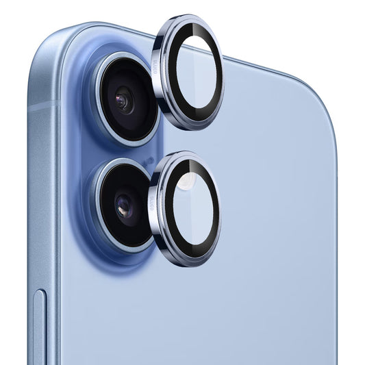 Folie de protectie Camera Spate Blueo Sapphire Crystal pentru Apple iPhone 17, Sticla Securizata, Albastra
