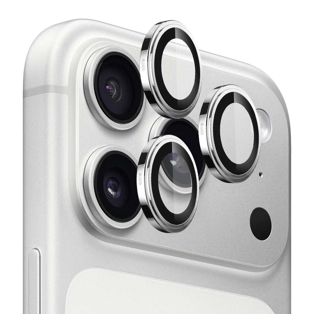 Folie de protectie Camera Spate Blueo Sapphire Crystal pentru Apple iPhone 18 Pro / 18 Pro Max, Sticla Securizata, Argintie