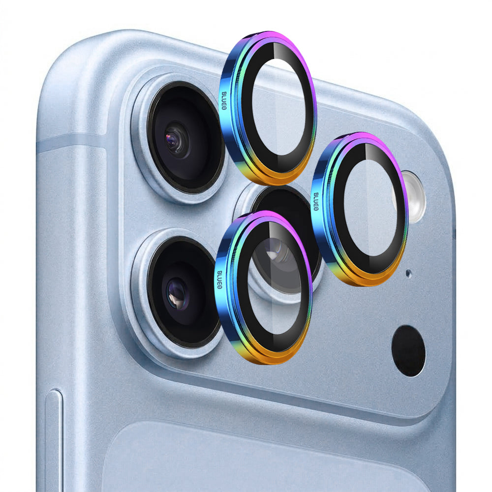 Folie de protectie Camera Spate Blueo Sapphire Crystal pentru Apple iPhone 18 Pro / 18 Pro Max, Sticla Securizata, Multicolor