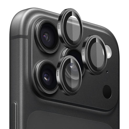 Folie de protectie Camera Spate Blueo Sapphire Crystal pentru Apple iPhone 18 Pro / 18 Pro Max, Sticla Securizata, Neagra