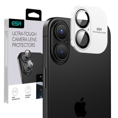 Folie de protectie Camera Spate ESR Armorite pentru Apple iPhone 17 / 16 Plus / 16, Sticla Securizata, Neagra