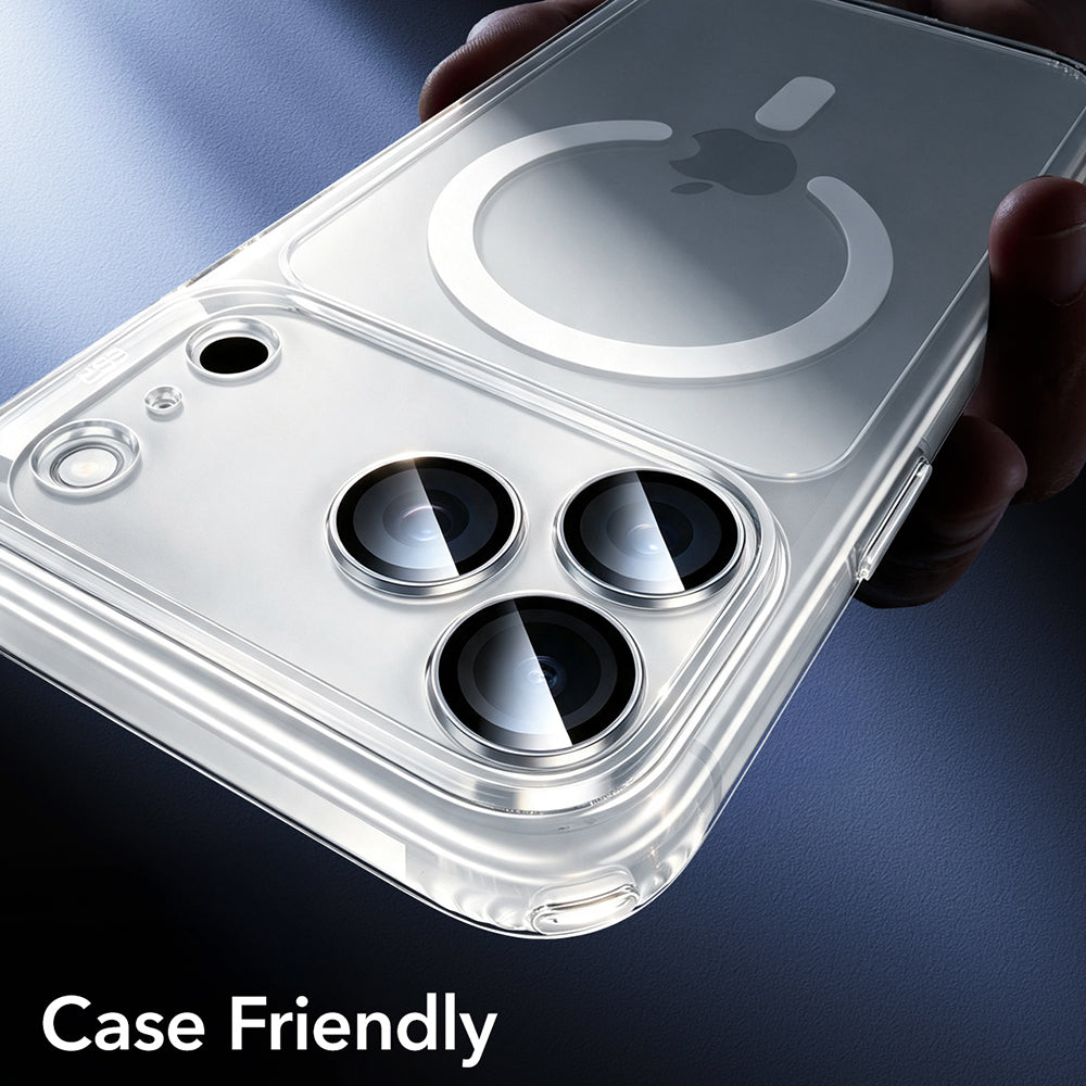 Folie de protectie Camera Spate ESR Armorite pentru Apple iPhone 18 Pro / 18 Pro max, Sticla Securizata, Argintie
