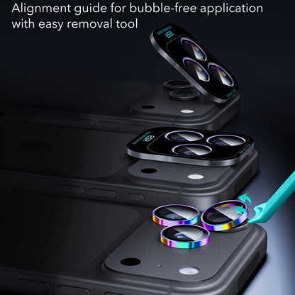 Folie de protectie Camera Spate ESR Armorite pentru Apple iPhone 18 Pro / 18 Pro max, Sticla Securizata, Multicolor