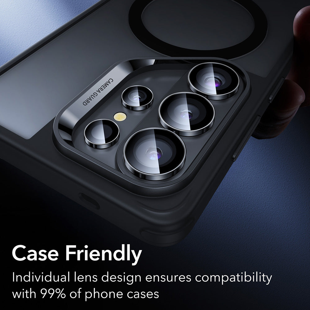 Folie de protectie Camera Spate ESR Armorite pentru Samsung Galaxy S26 Ultra, Sticla Securizata, Neagra