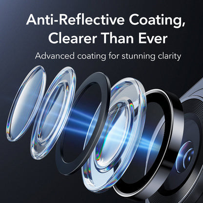 Folie de protectie Camera Spate ESR Armorite pentru Samsung Galaxy S26 Ultra, Sticla Securizata, Neagra