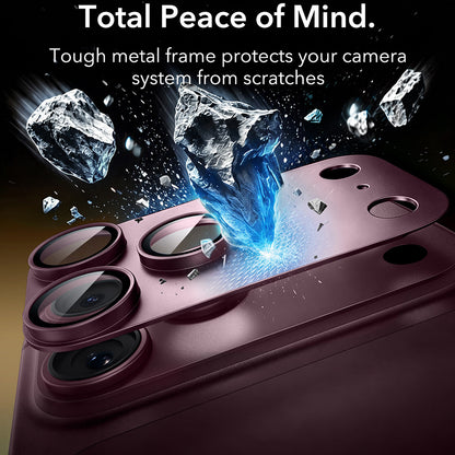 Folie de protectie Camera Spate ESR Armorite Pro pentru Apple iPhone 18 Pro Max, Sticla Securizata, Visinie Inchis
