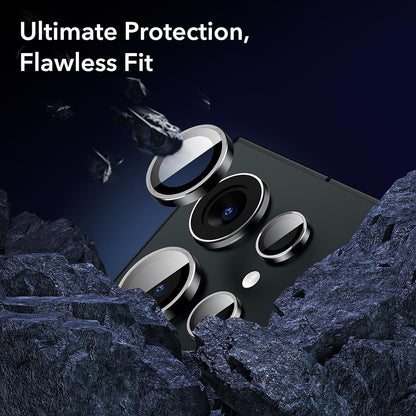 Folie de protectie Camera Spate ESR pentru Samsung Galaxy S24 Ultra S928, Sticla Securizata, Set 2 bucati, Neagra