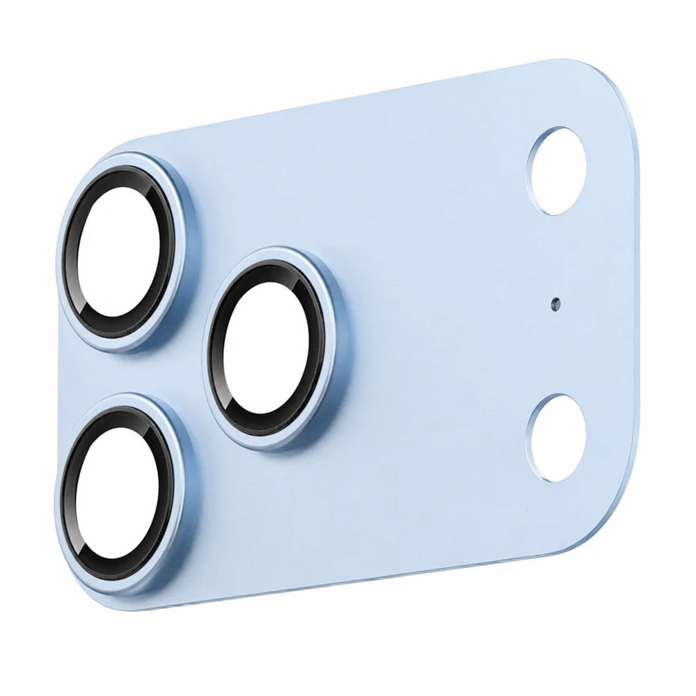 Folie de protectie Camera Spate Lito Crown Halo AR + AF pentru Apple iPhone 18 Pro, Sticla Securizata, Bleu
