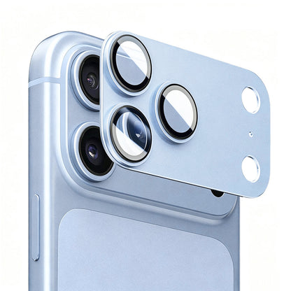Folie de protectie Camera Spate Lito Crown Halo AR + AF pentru Apple iPhone 18 Pro, Sticla Securizata, Bleu