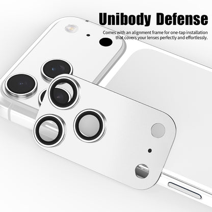 Folie de protectie Camera Spate Lito Crown Halo AR + AF pentru Apple iPhone 18 Pro, Sticla Securizata, Neagra