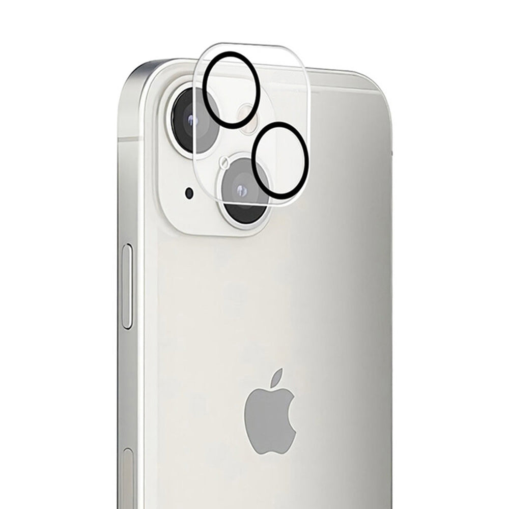Folie de protectie Camera Spate Lito S+ pentru Apple iPhone 14 Plus / 14, Sticla Securizata, Neagra