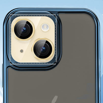 Folie de protectie Camera Spate Lito S+ pentru Apple iPhone 14, Sticla Securizata, Galbena