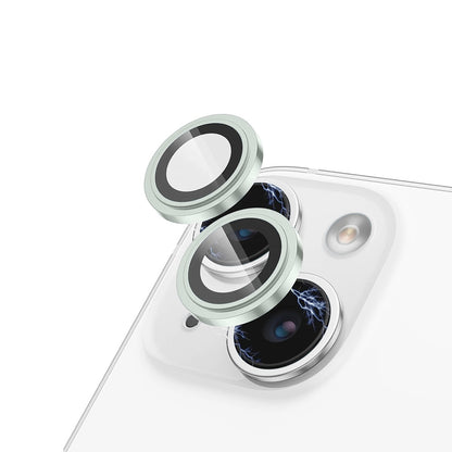 Folie de protectie Camera Spate Lito S+ pentru Apple iPhone 15 Plus / 15, Sticla Securizata, Verde