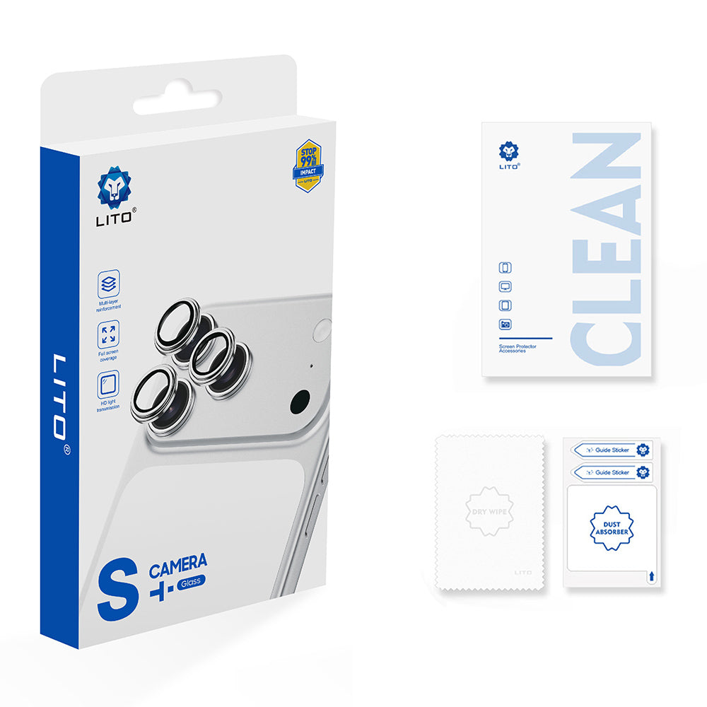 Folie de protectie Camera Spate Lito S+ pentru Apple iPhone 18 Pro / 18 Pro Max, Sticla Securizata, Visinie