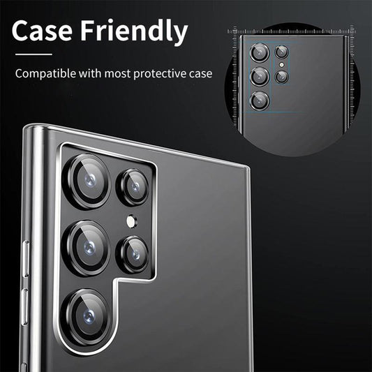 Folie de protectie Camera Spate Lito S+ pentru Samsung Galaxy S25 Ultra S938, Sticla Securizata, Neagra