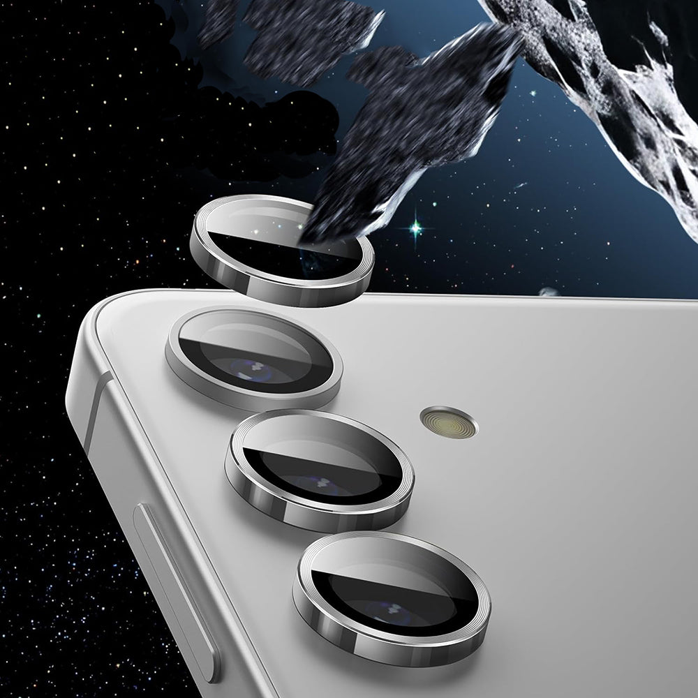 Folie de protectie Camera Spate Lito S+ pentru Samsung Galaxy S26 Plus / S26, Sticla Securizata, Argintie