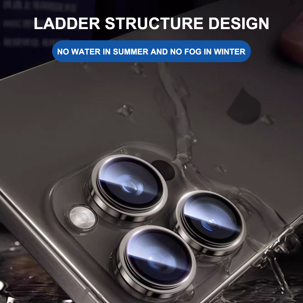 Folie de protectie Camera Spate Lito Titanium AR pentru Apple iPhone 17 Air, Sticla Securizata, Albastra