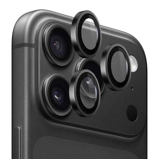 Folie de protectie Camera Spate Lito Titanium AR pentru Apple iPhone 18 Pro / 18 Pro Max, Sticla Securizata, Neagra