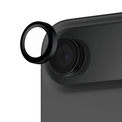 Folie de protectie Camera Spate PanzerGlass Hoops pentru Apple iPhone 17 Air, Sticla Securizata, Neagra
