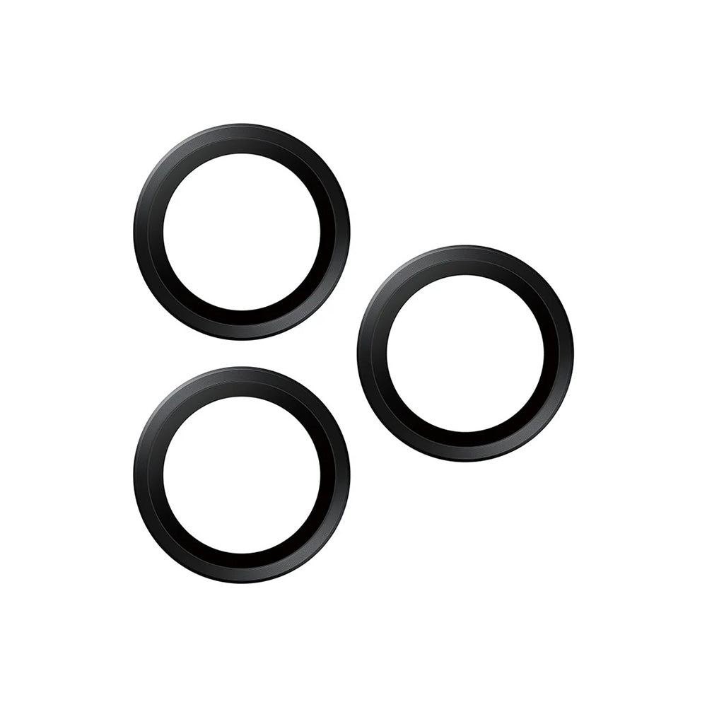 Folie de protectie Camera Spate PanzerGlass Hoops pentru Apple iPhone 17 Pro Max / 17 Pro / 16 Pro Max / 16 Pro, Sticla Securizata, Neagra