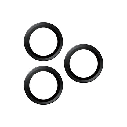Folie de protectie Camera Spate PanzerGlass Hoops pentru Apple iPhone 17 Pro Max / 17 Pro / 16 Pro Max / 16 Pro, Sticla Securizata, Neagra