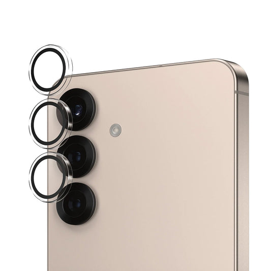 Folie de protectie Camera Spate PanzerGlass Hoops pentru Samsung Galaxy S25 S931, Sticla Securizata, Transparenta