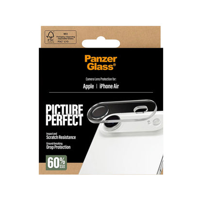 Folie de protectie Camera Spate PanzerGlass PicturePerfect pentru Apple iPhone 17 Air, Sticla Securizata, Transparenta