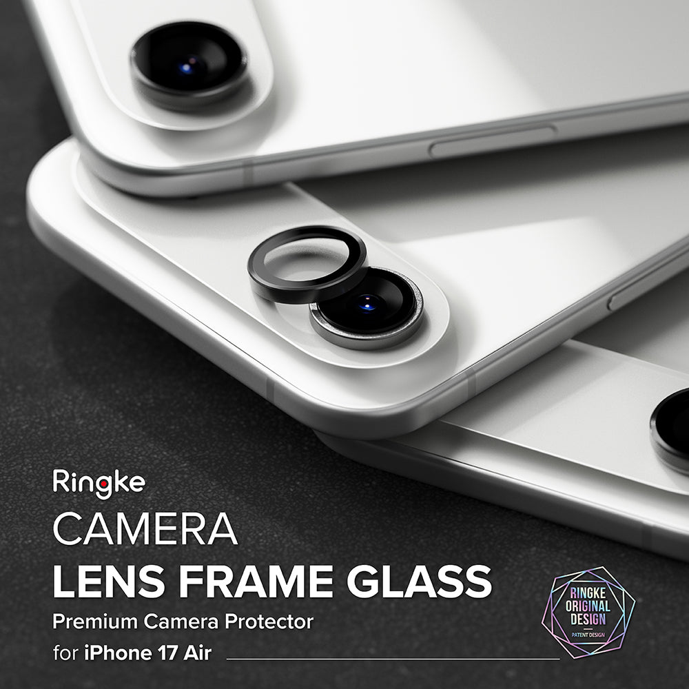 Folie de protectie Camera Spate Ringke pentru Apple iPhone 17 Air, Sticla Securizata, Neagra