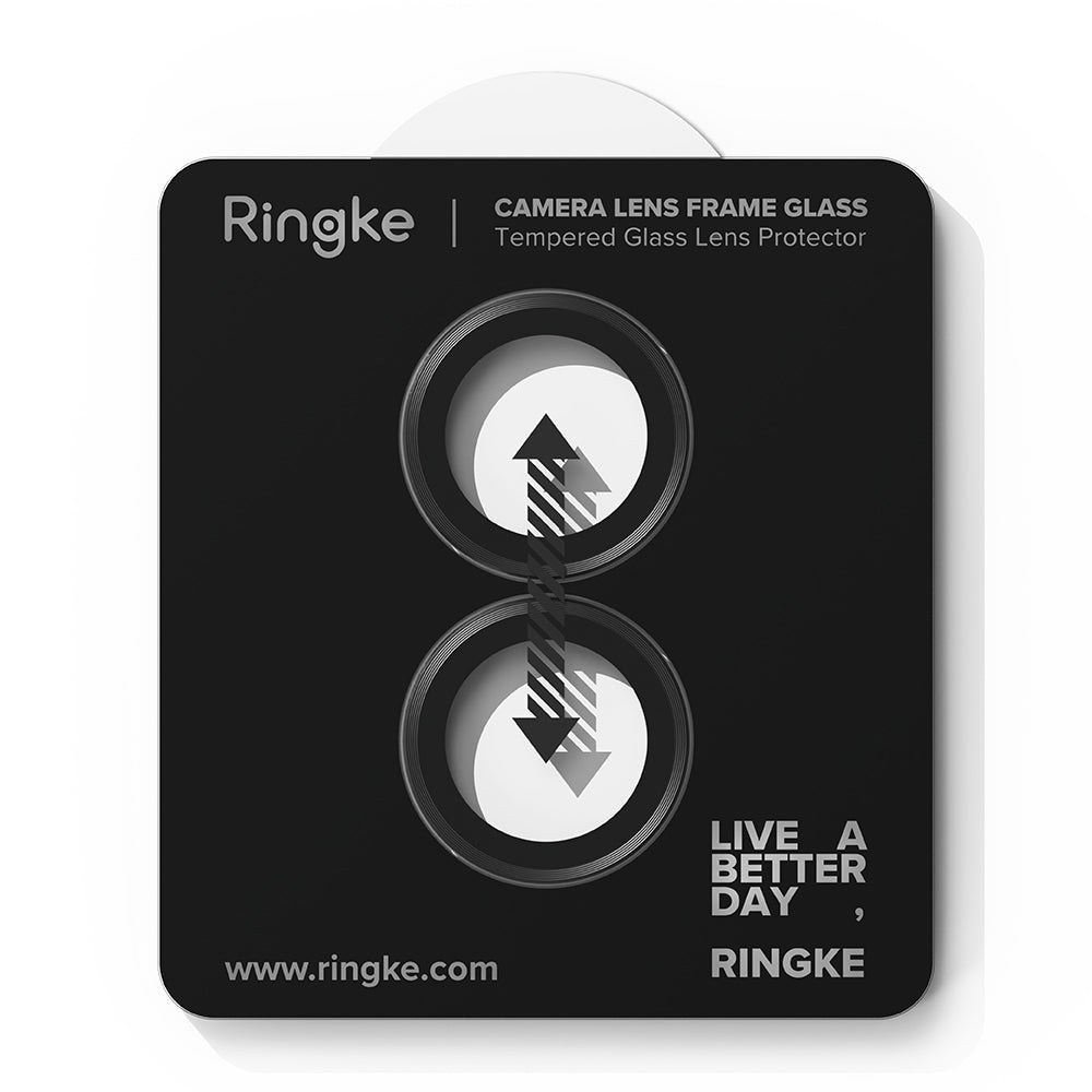 Folie de protectie Camera Spate Ringke pentru Apple iPhone 17, Sticla Securizata, Neagra